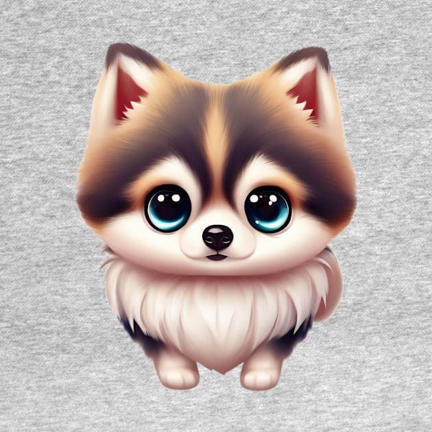 Furmidable Pomsky by Art By Mojo